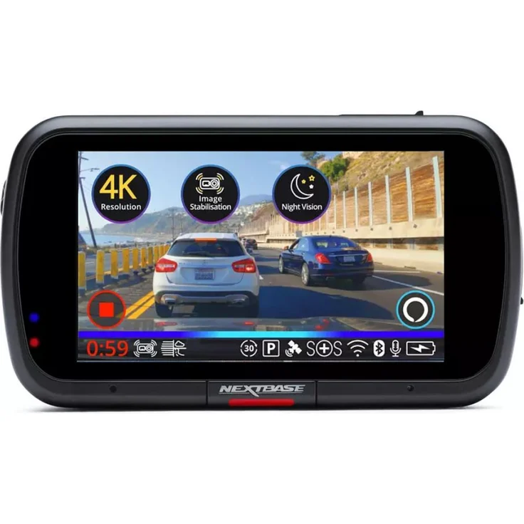 Nextbase 622GW Dash Cam (4K (2160p/30 fps) mit F1.3, 3 Zoll HD-IPS Touch-Display, 140 Grad Weitwinkel-Sichtfeld, 10Hz GPS-Modul, 5 GHz Wi-Fi, Bluetooth 5.0, Alexa,  Click+Go Pro Car-Mount, hoch präziser G-Snesor) – Bild 3