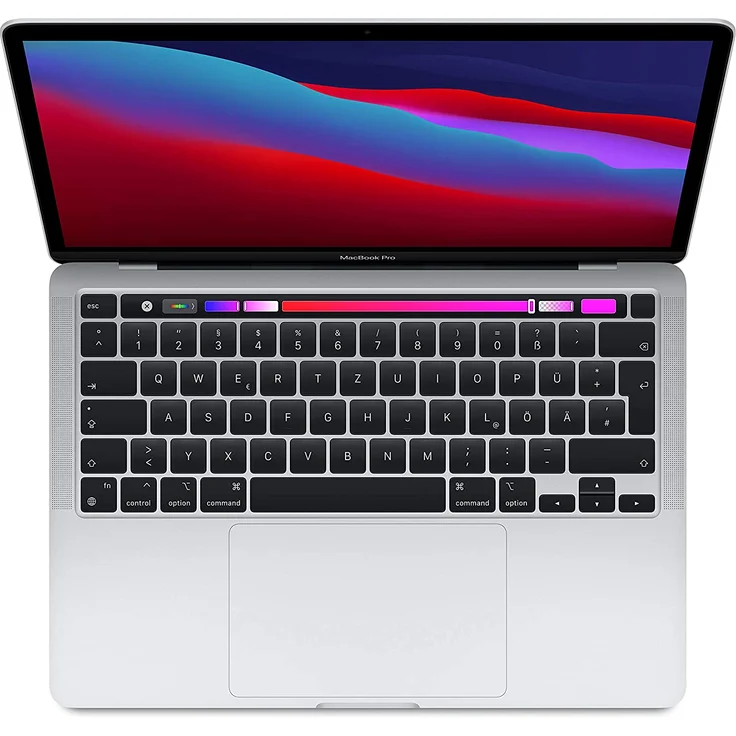 Apple MacBook Pro 13 (2020) - 13,3 Zoll (2.560 x 1.600 Pixel), Apple M1 Chip, 8GB RAM, 512GB SSD, Apple 8-Core GPU, macOS (Silber) MYDC2D/A - Preisvergleich – Bild 2