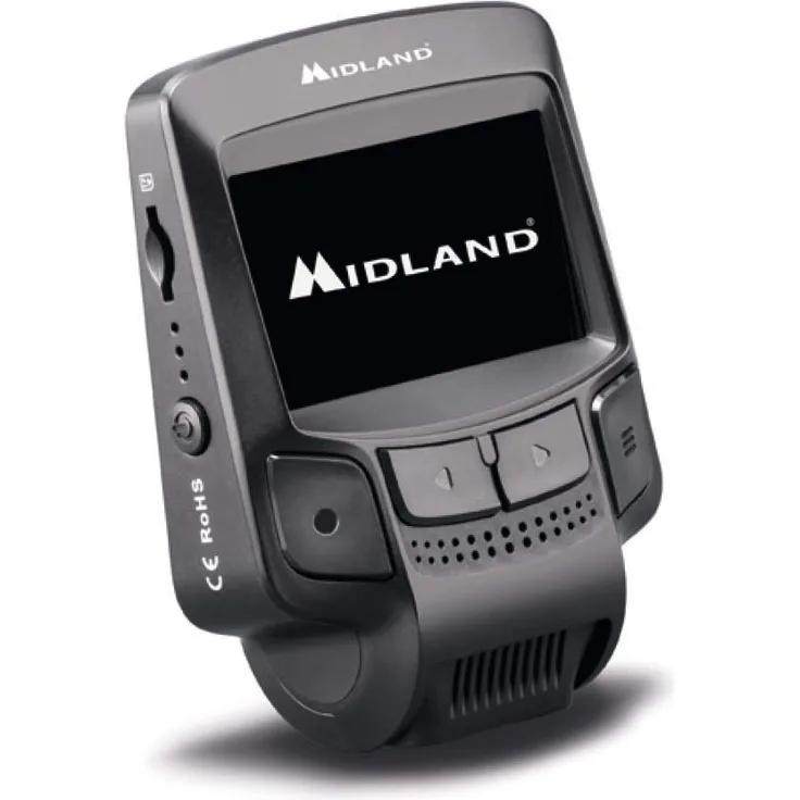 Midland Street Guardian Flat Dashcam Kamera, Full HD Video, WLAN, 2.4? Display, Bewegungsmelder, Black Box, Park Überwachung