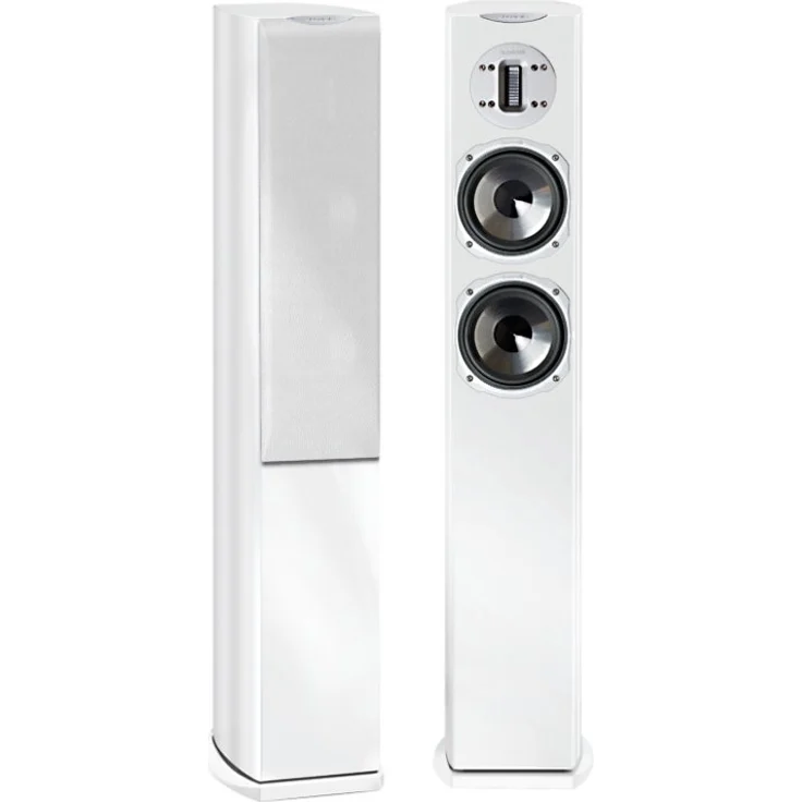 Quadral Chromium Style 6 Weiss hochglanz Standlautsprecher - 170 Watt - weiß – Bild 1