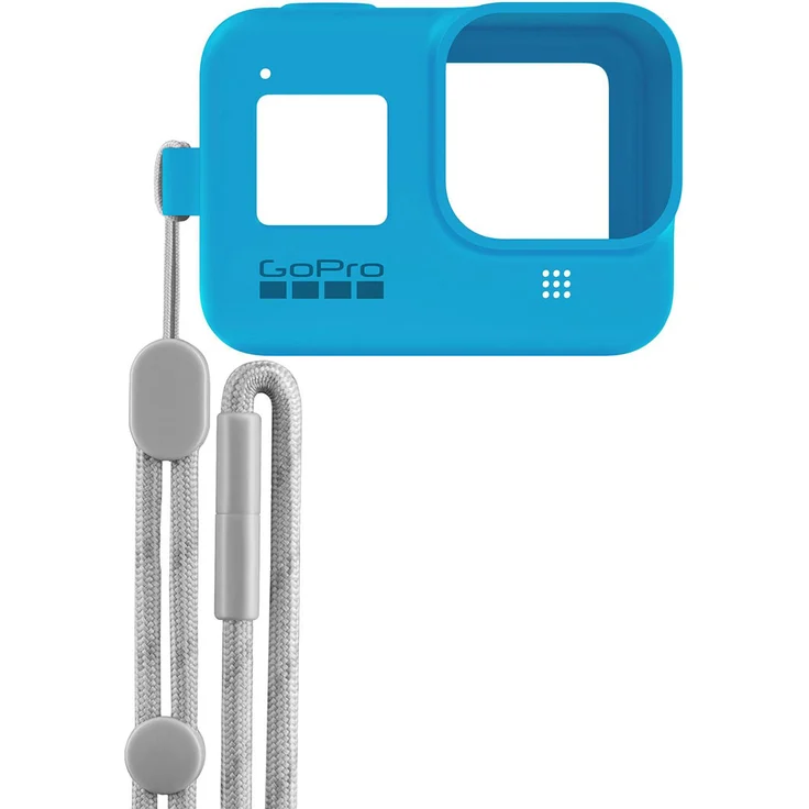 GoPro Hülle + Trageband für HERO8 Black - Bluebird (Offizielles GoPro Zubehör) Blau – Bild 1