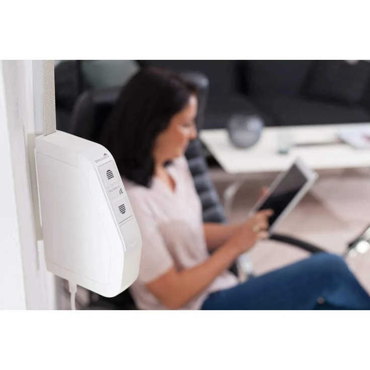 Schellenberg RolloDrive 75 Premium - Elektrischer Gurtwickler mit Funk, geeignet für Smart Home, Funkgurtwickler bis 5 m² Rollladenfläche, 30 kg Zugkraft, Unterputz-Montage, inkl. Netzstecker, weiß (22576) – Bild 6