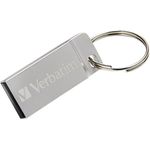 Verbatim Executive USB-Stick aus Metall - 64 GB - robuster Stick mit USB 2.0-Schnittstelle - inklusive praktischem Schlüsselring - silber