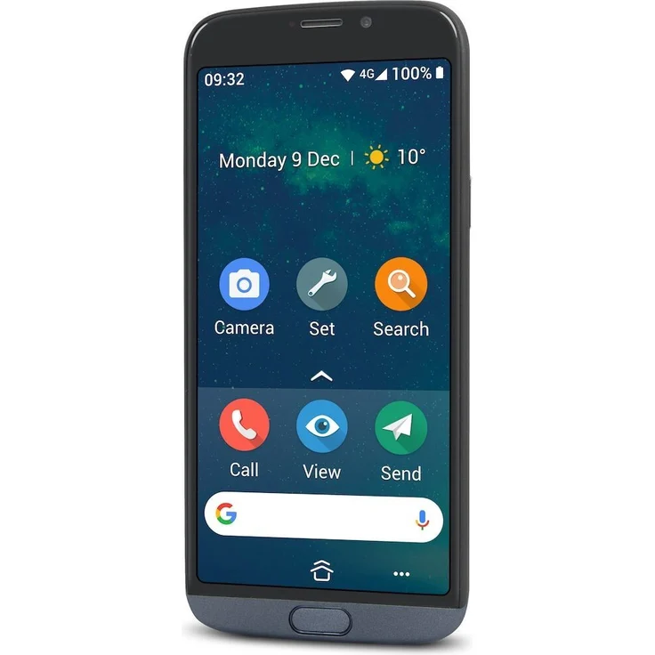 Doro 8050 Smartphone 13,72cm (5,4 Zoll) Farbdisplay, 16GB interner Speicher, 2GB RAM, Android, Grau – Bild 3