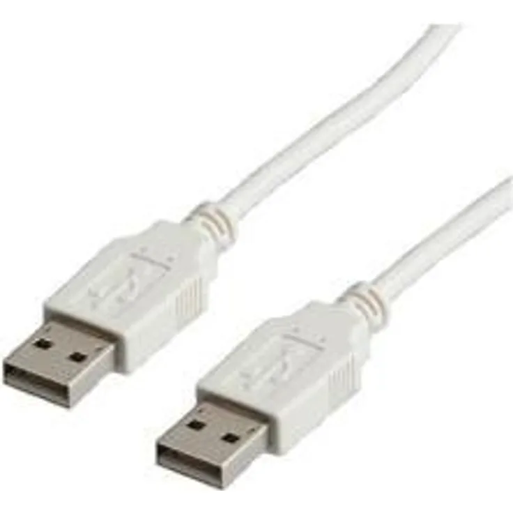 Nilox NX090301123 - USB Kabel (0,8 m, USB A, USB A, 2.0, Male Connector-Male Connector, Weiß)
