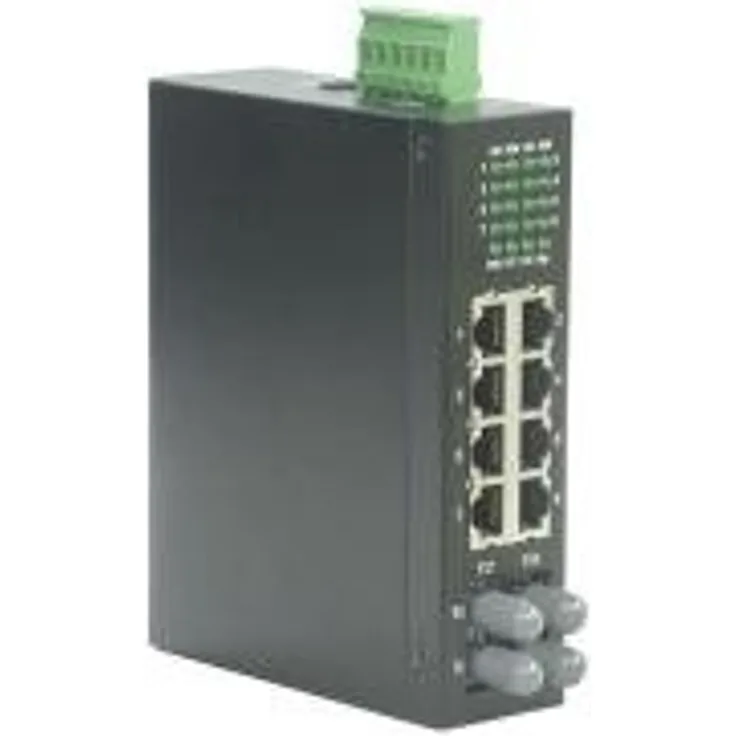 ROLINE 21131153 Industrie Switch, 6X RJ-45, 2X ST, unmanaged