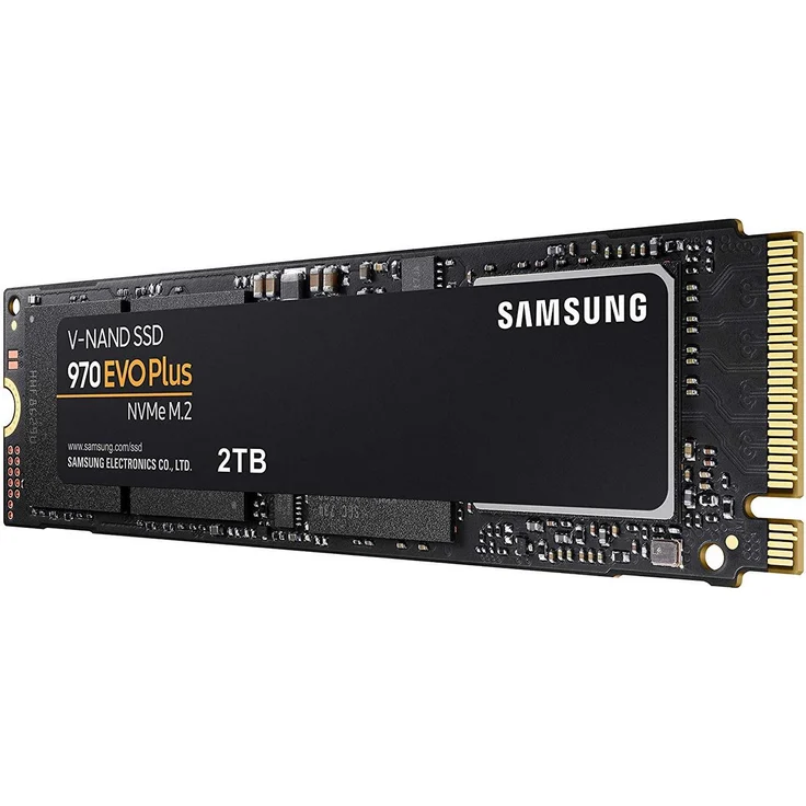 Samsung 970 EVO Plus MZ-V7S2T0BW - Solid-State-Disk - verschlüsselt - 2 TB - intern - M.2 2280 - PCI Express 3.0 x4 (NVMe) - Puffer: 2 GB - 256-Bit-AES - TCG Opal Encryption 2.0 (MZ-V7S2T0BW) – Bild 1