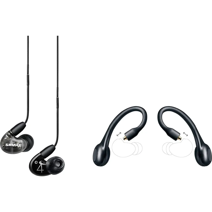 Shure AONIC 4 In-Ear Kopfhörer, mit Mikrofon, Noise Cancelling, schwarz