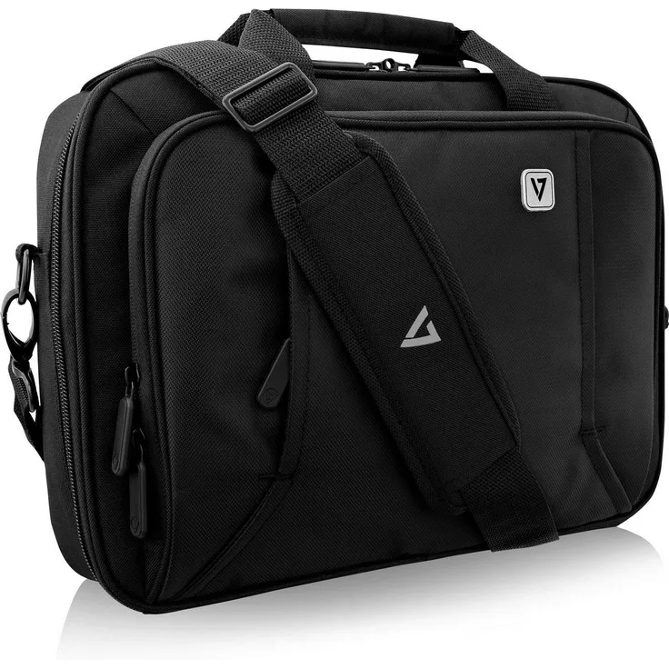 V7 CCP13-BLK-9N 13'' Professional Front Loading Laptop Case (RFID, Weather Resitant)