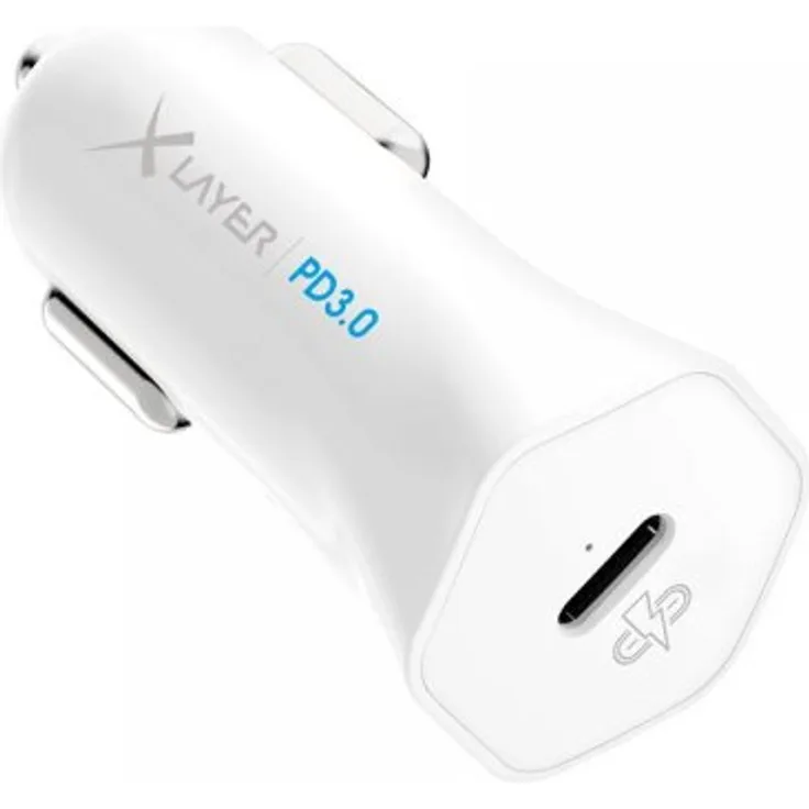 XLayer Kfz-Ladegerät Typ C (USB-C) Charger PD 18W White