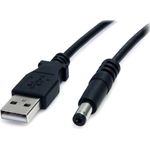 Lade-Kabel USB-Stecker Typ A auf DC-Hohlstecker (5,5 x 2,5 mm, 60 cm)