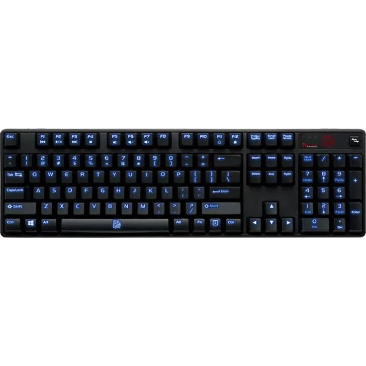 Tt eSPORTS Poseidon Z Blue Switch Edition - Tastatur - USB - Schwarz (KB-POZ-KLBGR-01)