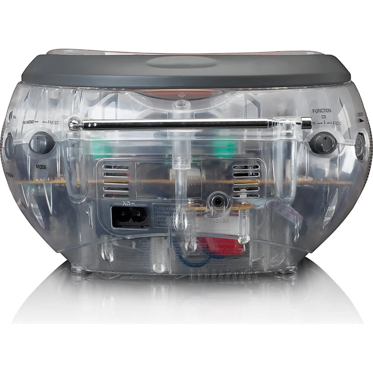 Lenco SCD-24 CD Player, transparent – Bild 4