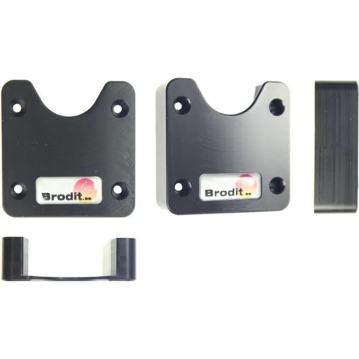 Brodit 215497 Montage Zubehör für Knöpfe und Clips, Schwarz