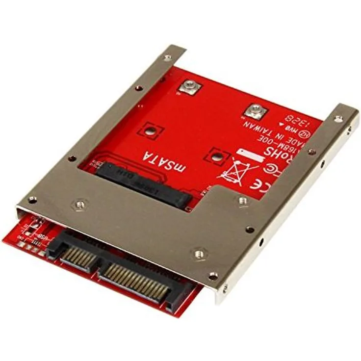StarTech.com mSATA SSD auf 2,5 Zoll SATA Adapter - Konverter, mSATA auf 22-Pin SATA 6,4cm HDD Adapter