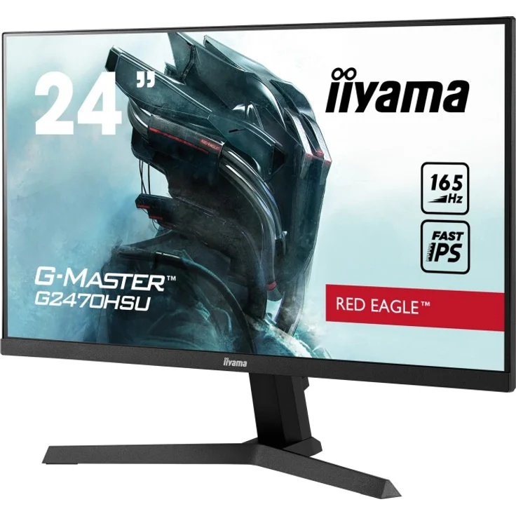 iiyama G-Master G2470HSU-B1 Red Eagle - 23,8 Zoll, Full HD (1920 x 1080), IPS-Panel, 165Hz, 0,8ms, 250cd/m² (G2470HSU-B1) – Bild 2