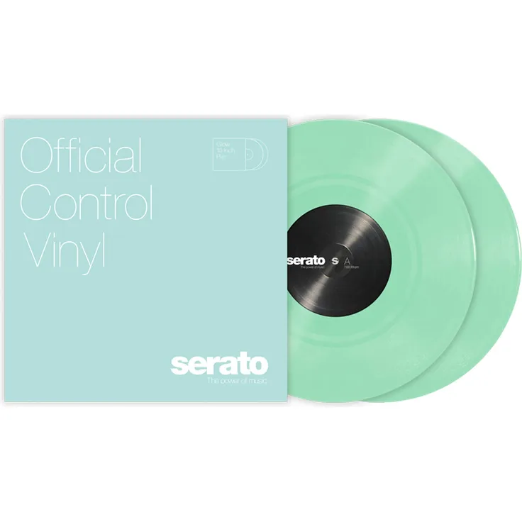 Serato Control Vinyl, 25,4 cm, Standardfarben, leuchtet im Dunkeln, 2 Stück