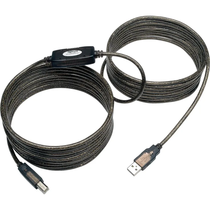Tripp Lite U042-025 Aktives USB 2.0 A-B-Repeater-Kabel (M-M), 7,6 m