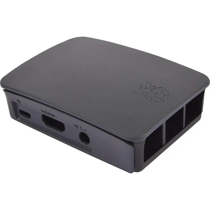 Raspberry PC-Gehäuse schwarz-grau
