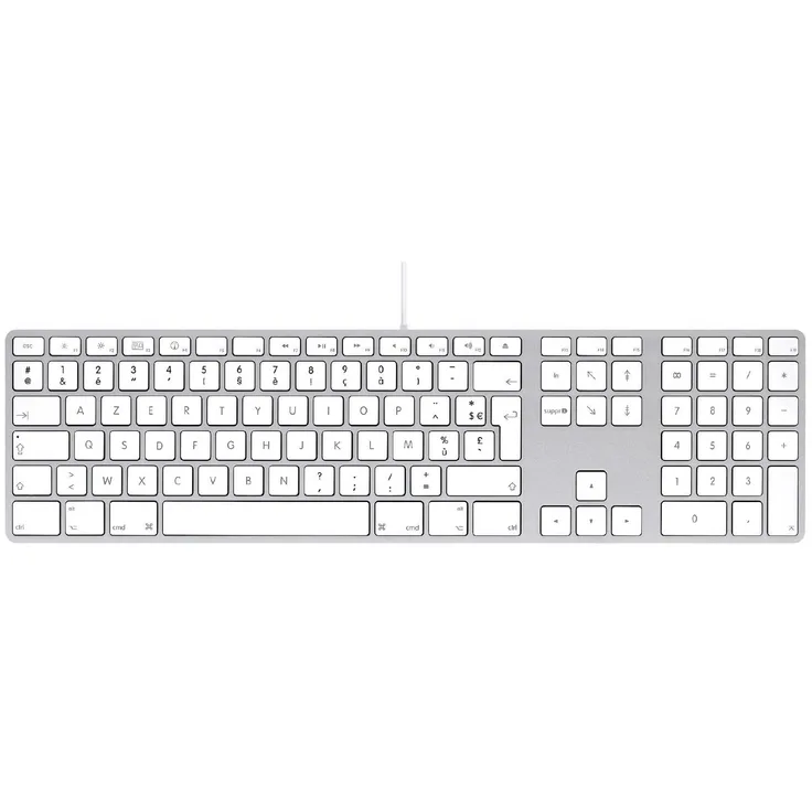 LMP kabelgebundene USB Tastatur Silber (tschechisch QWERTZ)