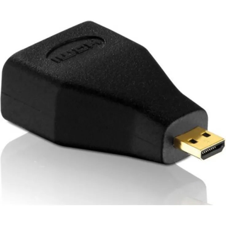 PureInstall PI080 Micro HDMI-D Stecker auf HDMI-A Buchse Adapter - Auflösungen bis auf UltraHD - 4K - 2160p