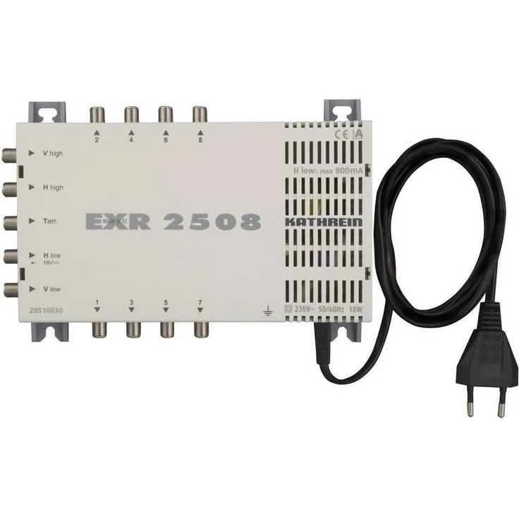 Kathrein EXR 2508 Satelliten-ZF-Vertzeilsystem Multischalter (1 Satellit, 8 Teilnehmeranschlüsse, Klasse A)