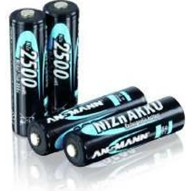 ANSMANN Nickel-Zink Akku AA 1,6V 1600mAh (2500mWh) Mignon NiZn-Ni-Zn Accu AA wiederaufladbare Batterien AA - Ersatz für 1,5V Einwegbatterien (4 Stück) – Bild 1