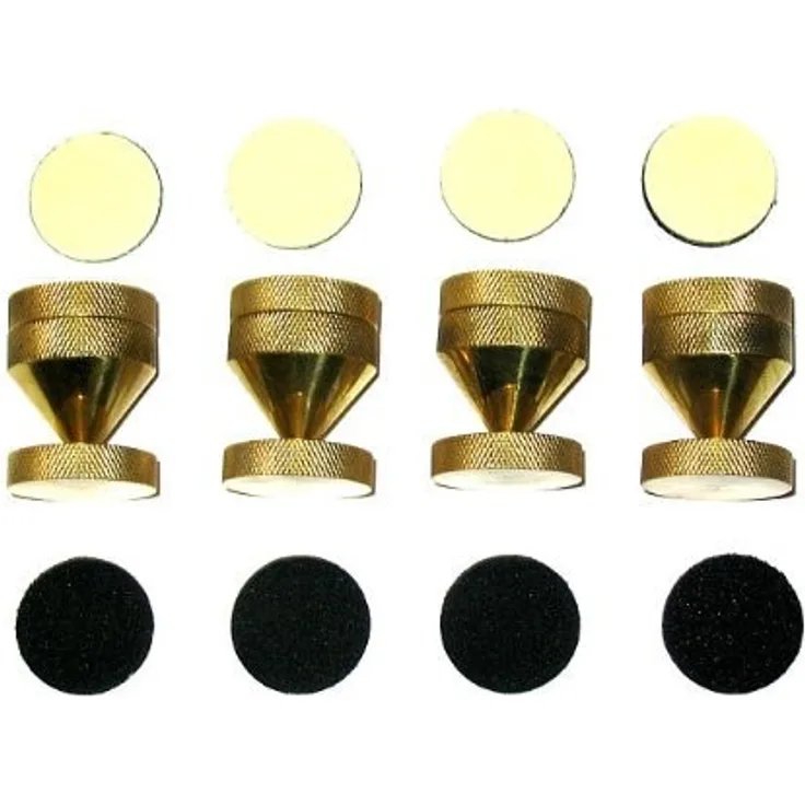 Dynavox 4250019105180 Sub-Watt-Absorber 4er Set Messing