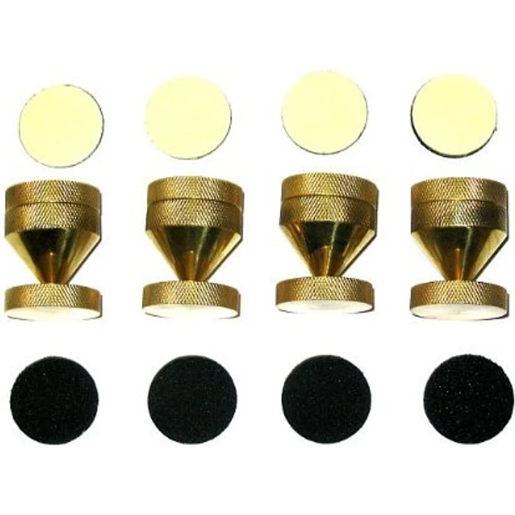 Dynavox 4250019105180 Sub-Watt-Absorber 4er Set Messing