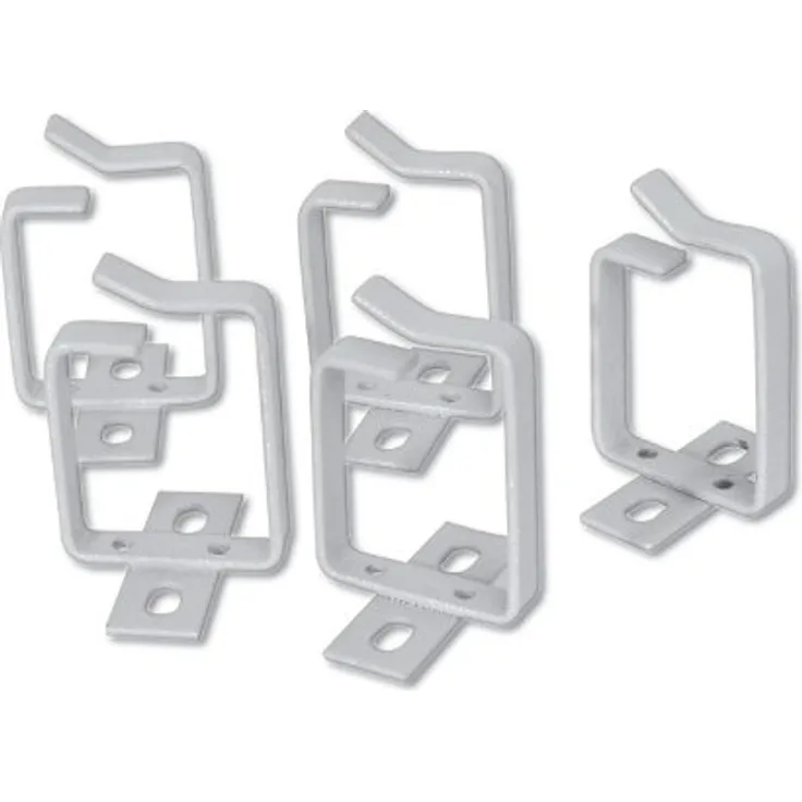 DIGITUS Kabel-Führungsbügel 44 x 100 mm - 10 Stück - Netzwerk-Schrank 19-Zoll - Kabel-Management - Grau