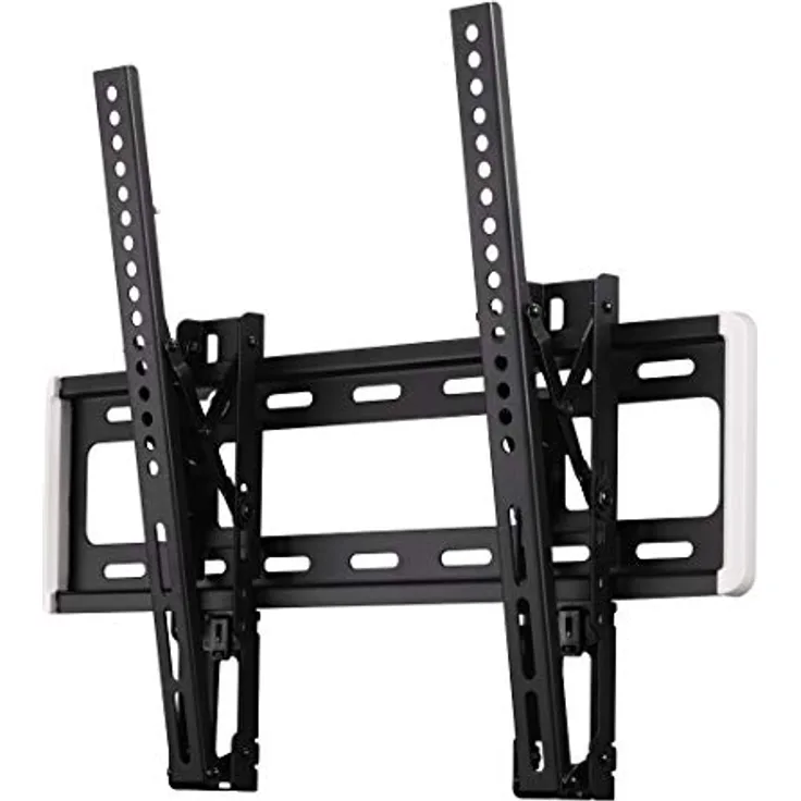 Hama TV Halterung neigbar -12° (Wandhalterung für Flat TV 32? ? 56?, TV Wandhalterung inkl. Fischer Dübel u. Kabelführung, bewegliche Halterung bis VESA 400 x 400, max. 40 kg) schwarz