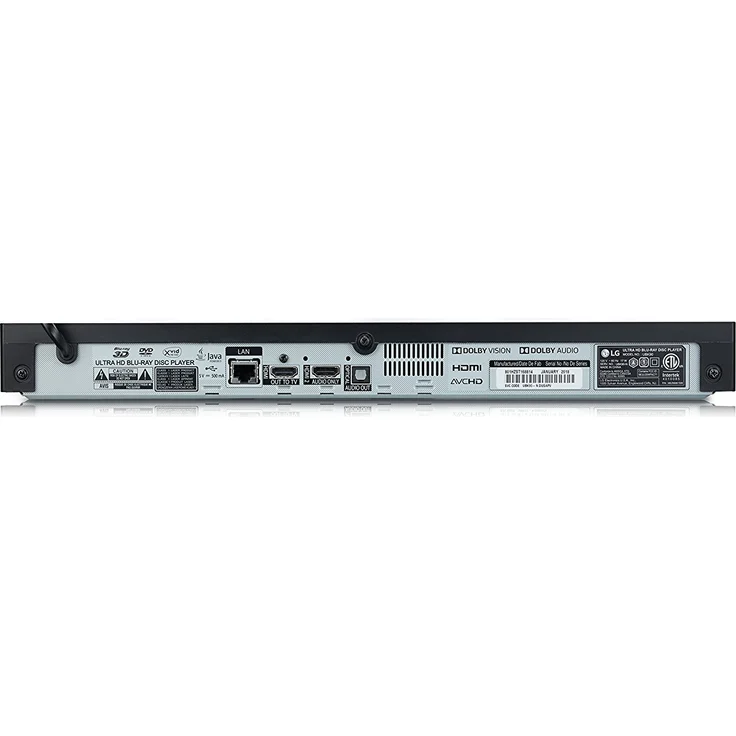 LG UBK90 Ultra HD 4K Blu-ray-Player (mit HDR, Dolby Vision und Dolby Atmos) schwarz – Bild 8