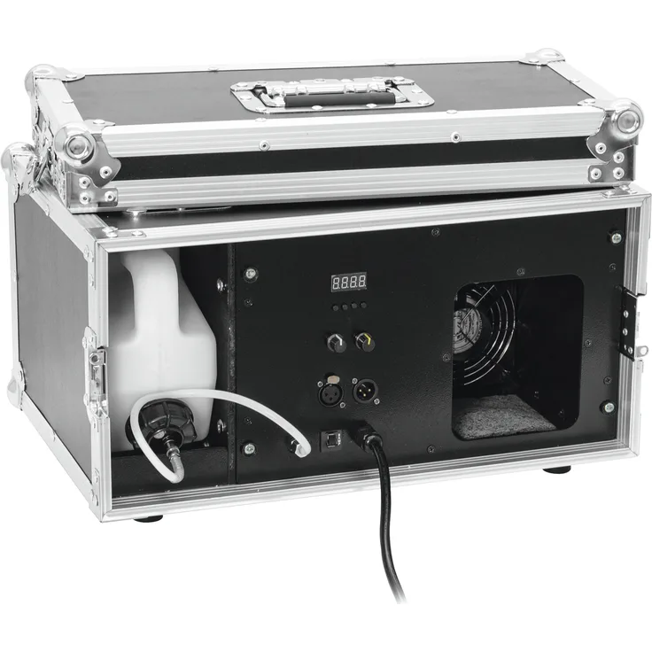 EUROLITE NH-110 Tour-Dunstnebelmaschine | Starke 1000-W-Dunstmaschine (DMX-manuelle Bedienung), fest im Case verbaut