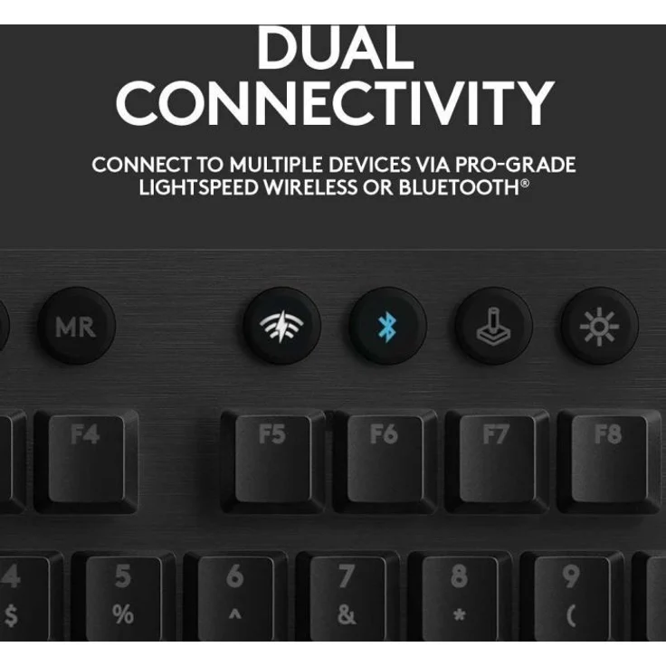 Logitech Gaming G915 - Tastatur - backlit - USB, Bluetooth, LIGHTSPEED - QWERTZ - Deutsch - GL Linear - Kohle (920-008955) – Bild 9