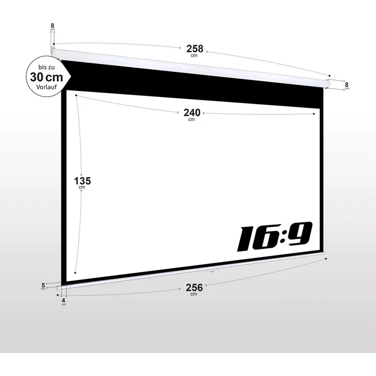 ESMART Economy EXR Rollo Leinwand | 240 x 135 cm (108'') | Format 16:9 – Bild 3