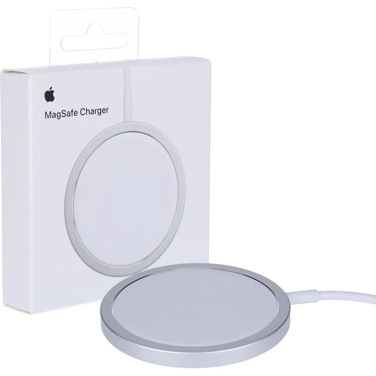 Apple MHXH3AM/A Magsafe Charger A2140, Qi Ladestation, weiß