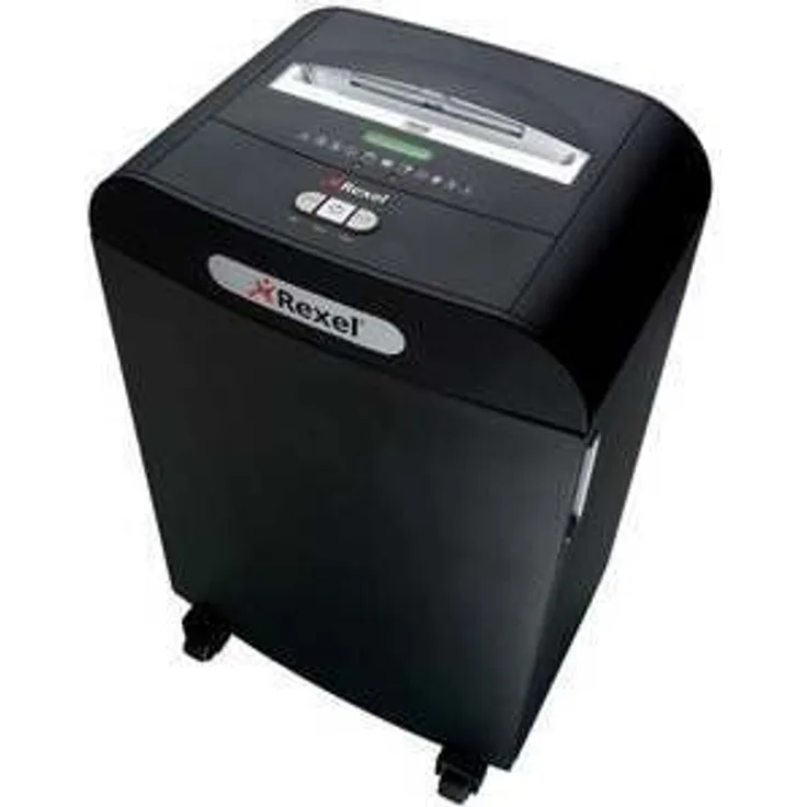 Rexel Mercury RDS2270 2102433EU Aktenvernichter (Streifenschnitt, Manueller Einzug, 70L Abfallbehälter, 22 Blatt Kapazität) schwarz