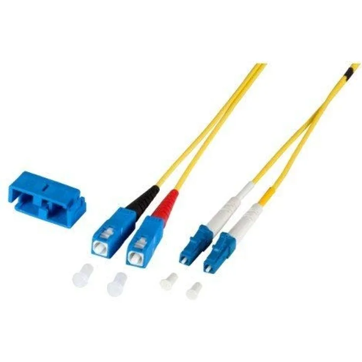 EFB-Elektronik Duplex Jumper LC-SC 9-125, OS2, LSZH, gelb, 2.0mm, 20m