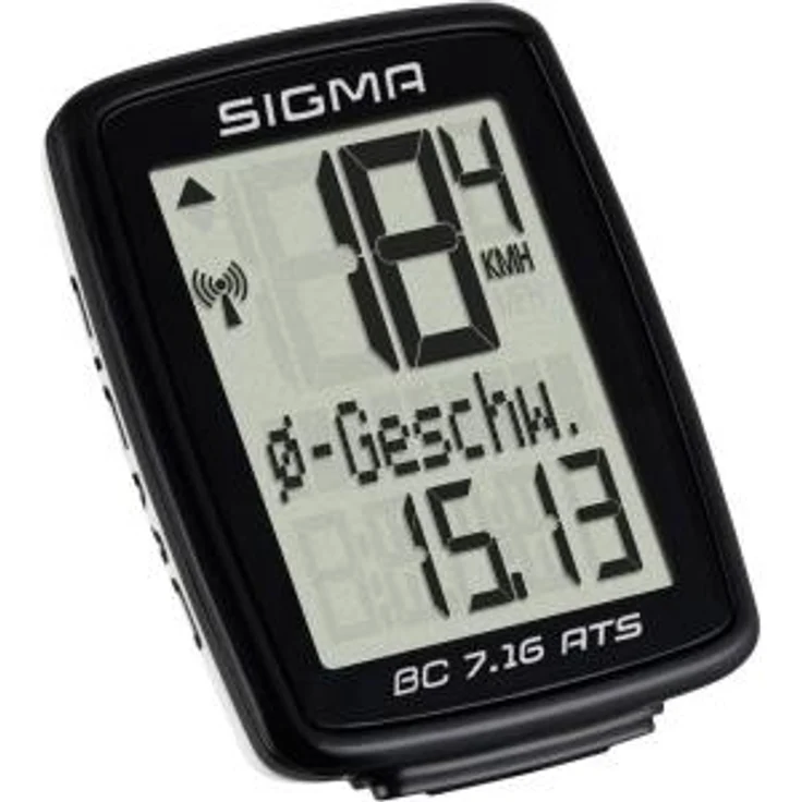 Sigma BC 7.16, ATS Fahrradcomputer kabellos, schwarz/weiß – Bild 2