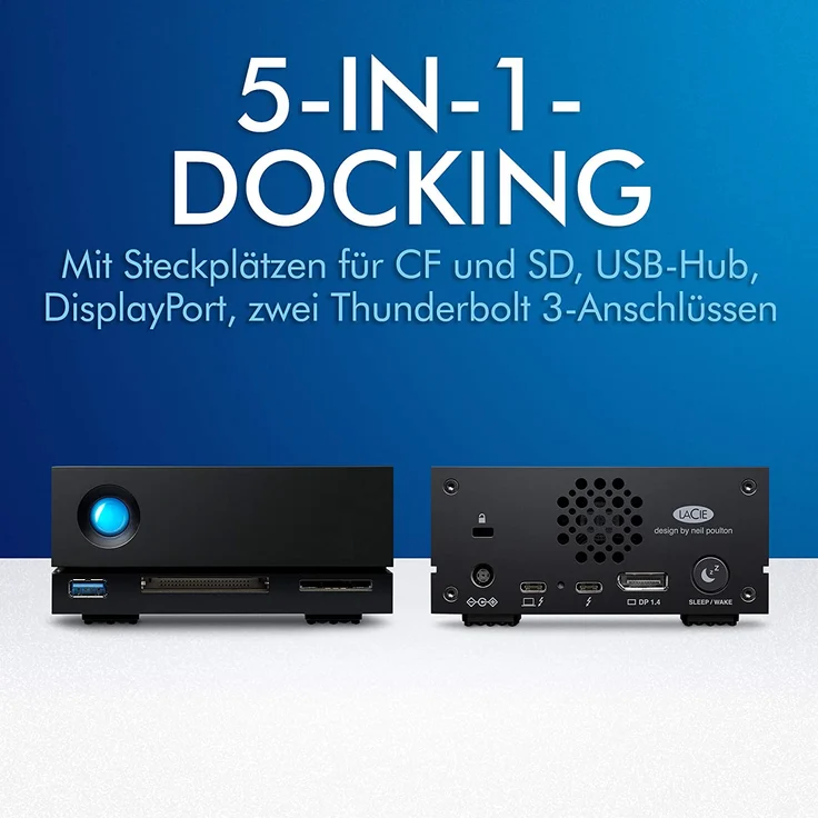 LACIE 1big Dock 18TB Thunderbolt 3 USB 3.0 – Bild 3