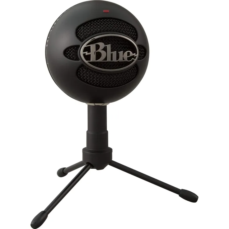 Blue Microphones Snowball i USB-Mikrofon zum Aufnehmen und Streamen auf PC und Mac, Nieren-Kondensator-Kapsel, verstellbarer Ständer, Plug und Play, Schwarz
