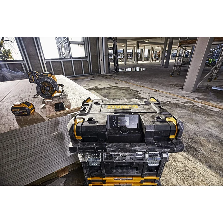 DeWalt DWST1-81078-QW TSTAK Baustellenradio mit Bluetooth, LCD-Display, spritzwassergeschützt, schwarz – Bild 11