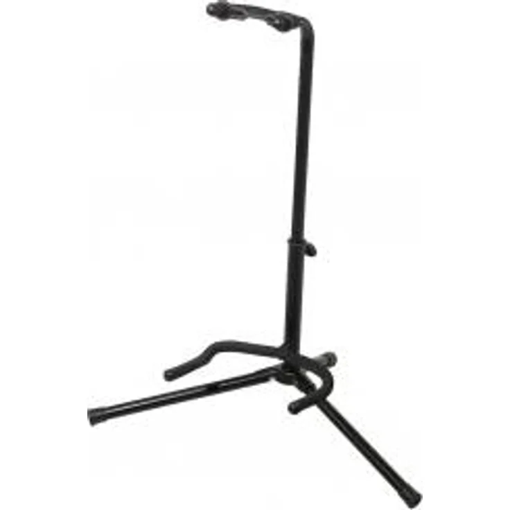 BSX 518050 Klassik Gitarrenständer (höhenverstellbar bis 78 cm, Standfläche 48 x 30 cm) schwarz – Bild 1