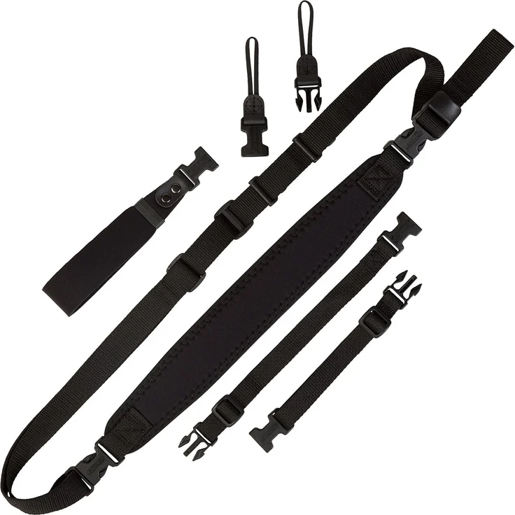 OP-TECH USA 1001001 Super Classic Combo Kameragurt-Set, Schwarz, Einzeln, schwarz – Bild 1