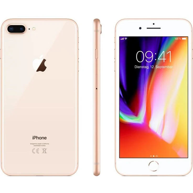 Apple iPhone 8 Plus Smartphone 13,97cm Pixel (5,5 Zoll) Retina-Display, 64GB interner Speicher, 3GB RAM, iOS, Gold – Bild 4