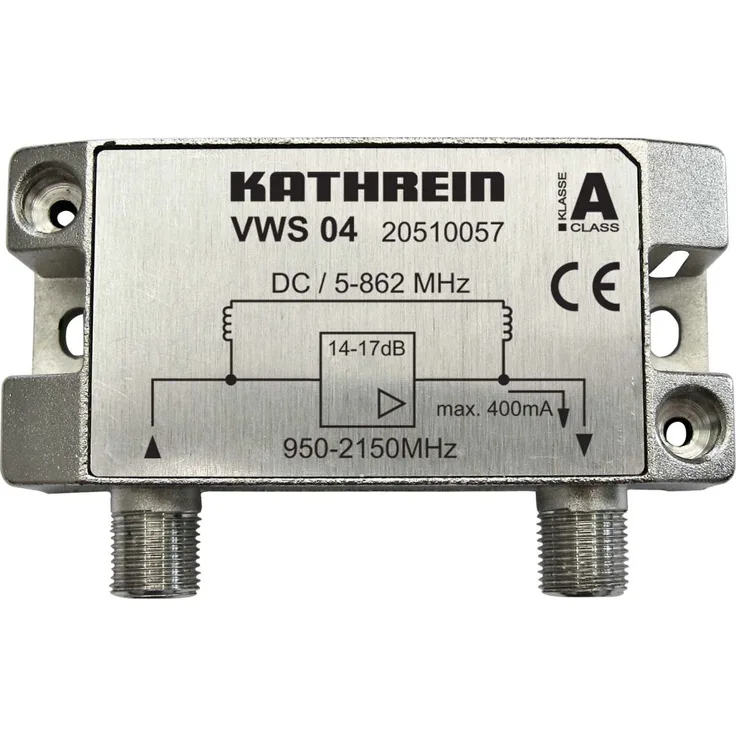 Kathrein VWS 04 Satelliten-ZF-Verstärker (Empfangsbereich 47-862 MHz, 950-2400 MHz)