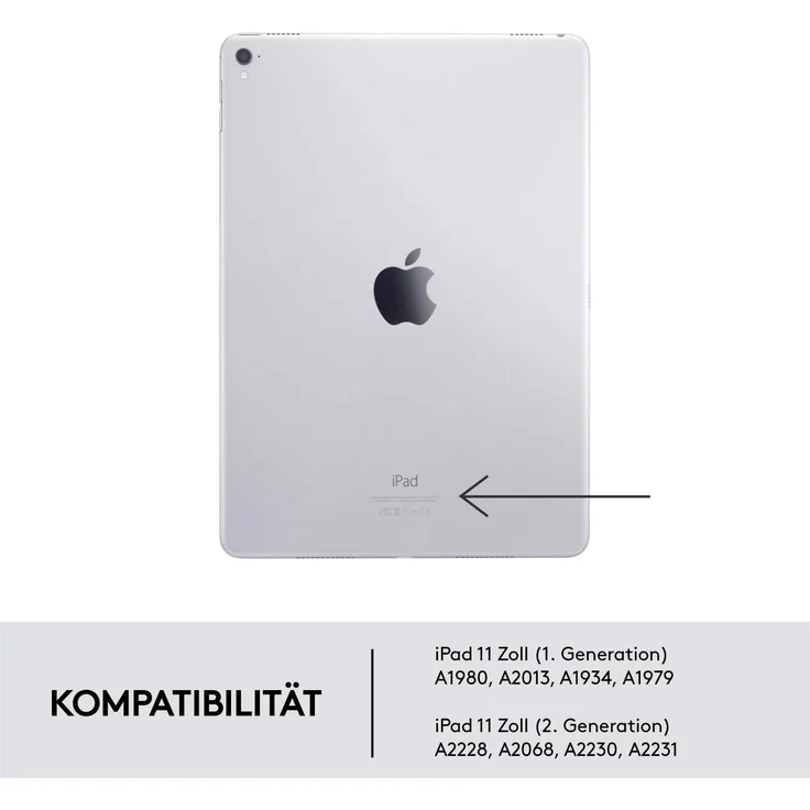 Logitech Folio Touch mit Trackpad und Smart Connector für Apple iPad Pro 11'', Deutsch (920-009745) – Bild 7