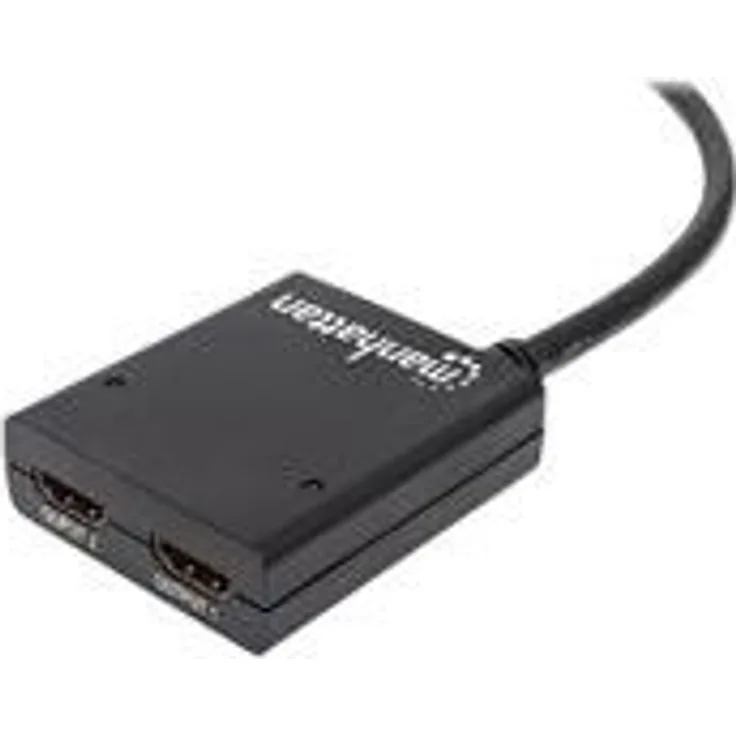Manhattan HDMI Splitter - Video-/Audio-Splitter - 2 x HDMI - Desktop (207430)
