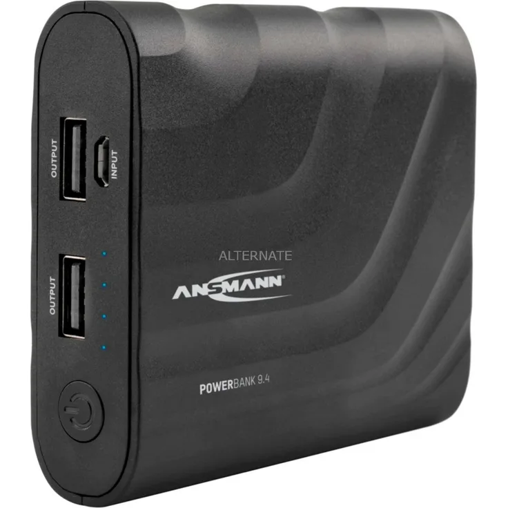 ANSMANN Powerbank 8800mAh & 2.4A Ausgang geprüft - Power Bank 2 USB Ports & LED Statusanzeige - Ladegerät für alle Handy Smartphone Tablet Apple iPhone iPad Samsung Kindle uvm - Externer Akku