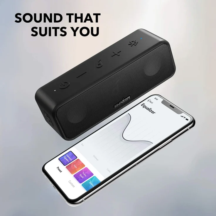 Anker Soundcore 3 Bluetooth-Lautsprecher, wasserdicht, lange Akkulaufzeit, schwarz – Bild 6